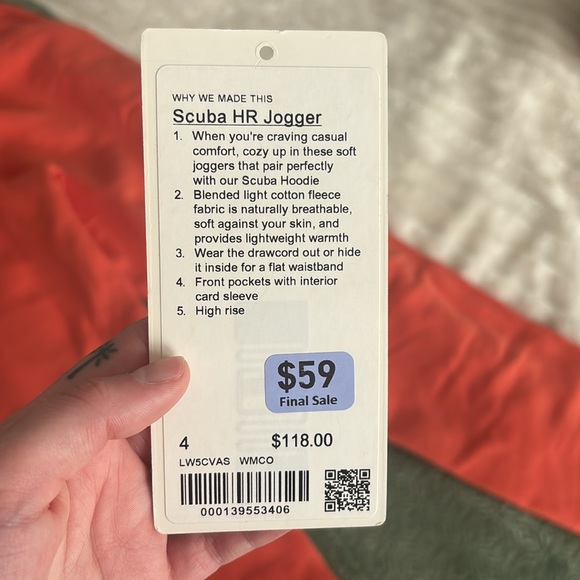 lululemon  Bright Orange Sweatpants - Picture 5 of 5